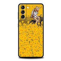 Estetinis saulėgrąžų meno telefono dėklas, skirtas Samsung Galaxy S24 S23 S22 S20 Ultra S21 FE 5G S10 S9 Plus S10E S8 20 silikoninis TPU dangtelis Samsung S9