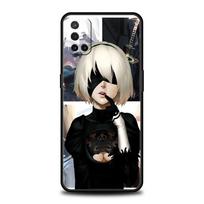 Nier Automata Cartoon For OnePlus 10 Pro 9 8T 8 Nord N10 7 7T 9R Phone Case For 1+ Nord 2T CE 2 N100 N200 Z 5G Soft Black Cover OnePlus 7