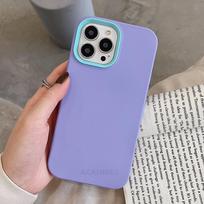 Prabangus minkštas silikoninis telefono dėklas, skirtas iPhone 14 15 13 12 11 Pro Max X XR XS Max 7 8 6 6s Plus Se 2020, apsaugantis nuo smūgių iPhone 6/6s violetinė