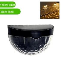 Solar Fence Light Outdoor Waterproof Wall Lamps Festoon Decoration LED Light for Garden Step Patio Stairs A-1PC