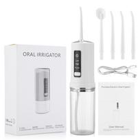 Portable Oral Irrigator Dental Water Flosser Tooth Cleaner Thread For Teeth Electric Mouth Washing Device With 4 Tip Replacement