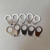 Knobs Pointer Plates Metal Pointer 10Pcs 3/8\  Size sidabras