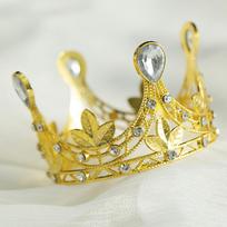 Vaikiška Karūna Princesės Tiara Mergaičių Karūna Gimtadienio Festivalio Pasirodymas Apvali Krištolinė Galvos Juosta Vaikiški Pasirodymo Plaukų Aksesuarai beige