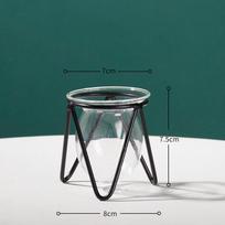 Terrarium Flower Vase For Home Hydroponic Plant Vase Glass Containers Nordic Art Retro Home Garden Craft Ornaments jarrones Hot gray
