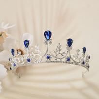 Karūna tiara nuotakos aukščiausios klasės princesės stiliaus karūna vaikų ir mergaičių pasirodymui super pasakiški plaukų aksesuarai plaukų karūna gray