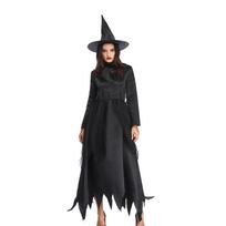 Women's Halloween Black Devil Costume Witch Costume Uniform Party Costume L juoda