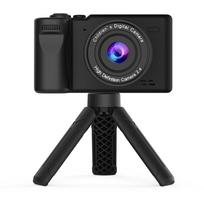 1080P vaikų skaitmeninė kamera Mini vaizdo kamera vaikams 12MP 2,4 colio IPS ekranas su įmontuota baterija juoda