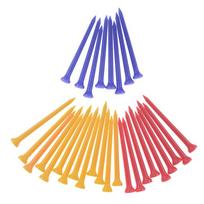 30 vnt/pak. plastikiniai golfo trišakiai kelių spalvų 8,3 cm plastikiniai golfo trišakiai priedai