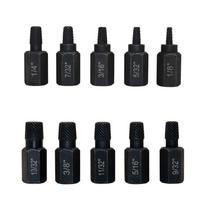 10PCS Precisely Machined Screw Extractor Set, Easy Out Bolt Extractor Set for Mechanics, Artists, Amateurs Tools