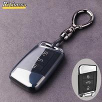Naujas permatomas TPU automobilio raktų dėklas, skirtas VW Volkseagen Passat B8 Magotan, Skoda Superb A7 Kodiaq sėdynės apvaliam laidui