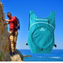 Foldable Travel Bag Compact Camping Backpack for Backpacking Outdoor Cycling Blue blue