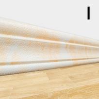 2,35M lipnus grindjuostės tapetai juosmens linija, 3D marmurinis sienų lipdukas, nuimamas I beige