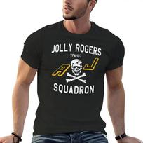Gifts For Men Jolly Rogers Squadron Vintage Naval Aviation Halloween Holiday Classic T-Shirt sweat men clothings streetwear S black