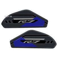 Motociklų aksesuarai Lipdukas 3D Bako pagalvėlės lipdukai Apsauginis dangtelis nuo alyvos ir benzino Dekoracija Skirta YAMAHA YZF R7 YZFR7 A black