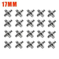 40 porų užuolaidų magnetinio mygtuko be nagų nuimama lango užuolaida uždaryti magnetą sagties reguliavimo užuolaidų segtukų priedai 1.7cm-20pcs gray