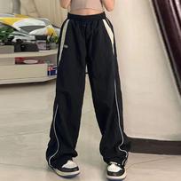 Y2k Wide Leg Cargo Pants Women Casual Loose Drawstring Trousers Streetwear Hip Hop Sweatpants 2024 Female Vintage Streetwear 3XL juoda