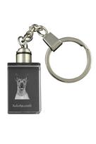Xoloitzcuintle, Meksikos plikasis šuo, Xoloitzquintle - Kristalinis raktų pakabukas su šuns nuotrauka, apšviečiamas raktų pakabukas, unikalus dovanų rinkinys iš Art-Dog prekės ženklo skaidri