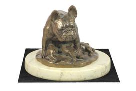 Prancūzų buldogas, Prancūzas I - šuns figūrėlė, šuns silueto figūrėlė, trofėjus Art-Dog šunų parodai ruda