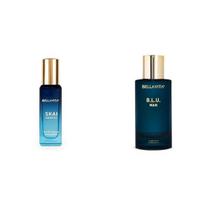 Bella Vita Luxury Skai Aquatic Unisex Eau De Cologne B.L.U Men Eau De Parfum Liquid Perfume With Lemon Apple MuskFresh Refreshing Energising 100Ml