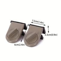 2 vnt. aliuminio lydinio stumdomųjų durų ir langų spynos su apsauga nuo suspaudimo, apsauga nuo vagystės, kambariui, biurui, durų spynos Items: 2pcs Brown gray
