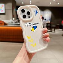 N89 Meilės dizaino menas Macaron banguoto krašto telefono dėklai iPhone 16 Pro Max Samsung S24 Plus S23 Ultra A35 A55 Xiaomi Redmi Note 13 Honor smūgiams atsparus dėklas for iPhone 16 Plus
