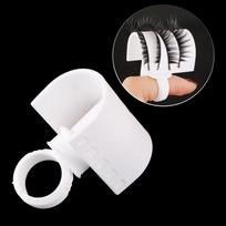 2pcs/set (Lash Pallet+Ring) Eyelash Extension Glue Ring Adhesive Eyelash Pallet Holder Set Makeup Kit Tool black