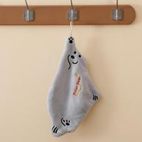 Cute Kids Hand Towels with Hanging Loop Funny Beer Hand Towels for Bathroom Kitchen Cartoon Animal Hanging Washcloths Soft Absorbent Hand Towels pilka