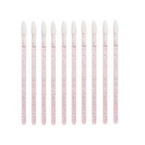 50 Pieces/pack Crystal Stick Lip Brush, Portable Lipstick Brush, Lip Gloss Brush, Crystal Lip Brush, Clean and Hygienic 50pcs rožinė