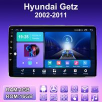 2 DIN Android Carplay automobilio radijas, skirtas Hyundai Getz 2002-2011 daugialypės terpės grotuvo galvos blokas stereo GPS navigacija BT WIFI 4+64GB 1+16GB,B blue