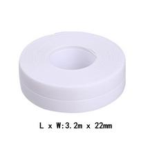 3,2mx38mm langas Vonios juostos sandarinimo juostelė PVC virtuvės vandeniui atsparus sienų lipdukas Lipni siūlė tualeto kampo sandarinimo juostelė 3.2m x 2.2cm balta