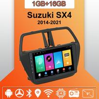 Android Carplay Automobilio Radijas Suzuki SX4 2014-2021 Multimedia Grotuvas Galvos Vienetas Stereo GPS Navigacija BT WIFI 2+32GB 1+16GB orange