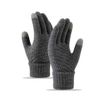 Moteriški Vyriški Šiltos Žieminės Pirštinės su Jutikliniu Ekranu Tamprios Megztos Pirštinės Vilnonės Viso Piršto Guantes Moteriškos Nertos Pirštinės One Size