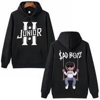 Junior H Sad Boys, Harajuku Girls, Hip Hop Pullover, Fancy Music Gift, Fashion, Casual, Loose, Comfortable Sweater, Sweatshirt S black