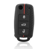 Silikoninis automobilio rakto dangtelis rakto dėklas VW Volkswagen Polo Tiguan Passat Golf Jetta Lavida Skoda Octavia Seat Leon Altea