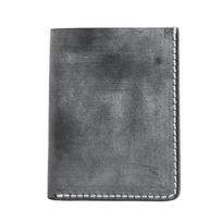 Minimalist Tan Leather Wallet for Men Vintage Cow Leather Passport Cover Wallet  Men Credit Card Holder Travel Wallet tamsiai pilka spalva