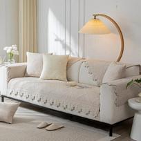 Stori medvilniniai sofos užvalkalai Neslystantis kampinės sofos užvalkalas svetainei Chaise Lounge sofos kilimėlio užvalkalas Nordic Universalus kampinės sofos rankšluostis 70x70cm 1pc