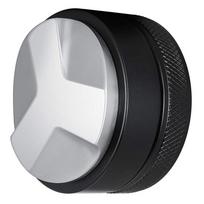 Espresso Coffee Distributor & Tamper, Single and Dual Head Coffee Leveler Adjustable Depth-Professional Espresso Hand Tampers Single Head,58 juoda