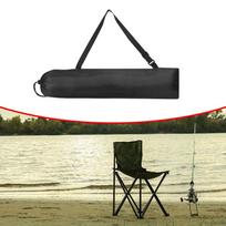 Camp Chair Replacement Bag Adjustable Shoulder Strap Foldable Carry Tripod Case for Fishing 11 cmx73 cm black