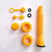 Kreipiklis alyvai pilti į šešiakampiu sriegiu benzininius/dyzelinius bakus, suderinamas su plastikinėmis ir geležinėmis statinėmis. 1 set bagged yellow