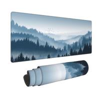 Didelis pelių kilimėlis Misty Forest Stalinis kilimėlis Guminis žaidimų pelės kilimėlis Home