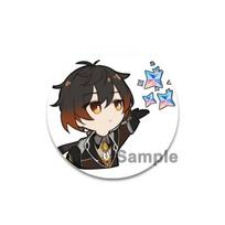 32/44/58mm Anime Genshin Impact Ženklelis Zhongli Animaciniai Segės ant Kuprinės Drabužių Rankų Darbo Apvalūs Emalio Smeigtukai Papuošalų Dovanų Aksesuarai 32mm white