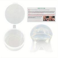 Snoring stop tongue protector silicone anti snoring respirator with storage box to increase your sleep quality 1pc balta