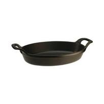 Ovalus plokštelė, dedama viena ant kitos - Staub - 1303323 - Juodas ketus - 32 cm - Tolygus kepimas juoda