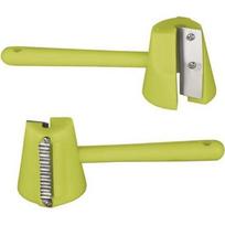 IBILI 723100 Taille-Ponte pour Légumes, INOX, Vert, 17.5 x 21.5 x 13.5 cm žalia