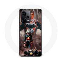 Coque Maniacase pour Xiaomi Redmi Note 12 Pro 5G verstappen éclair Formule 1 Casque F1