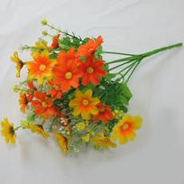 dirbtinė gėlė Namų Sodo Vestuvių Dekoracija girlianda Imituotos gėlės namų dekoras plastikinė gėlė Naujas PASIDARYK pats Dovana ramunės gėlė Aksesuarai oranžinė