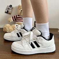 Autumn Women Sneakers Design Skateboard Flats Breathable Running Tennis Sports Shoes Female Casual Comfortable Outdoor Sneakers 40 white
