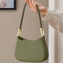 New Ladies Underarm Bag Green Fashion Retro Evening Handbag Luxury Designer Large Capacity Pu Shoulder Bags for Party gray