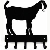 Promotion Nubian Goat Key Rack Small 6 Inch Wide 9 Inch Wide Wall Hook Bathroom Accessories Decor For Home Perchero Artwork M šviesiai pilka spalva