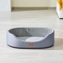 New Dog Kennel  Summer Cat Kennel with Mat  Cotton Pad  Three-purpose Pet Kennel  Four-season Universal Dog Bed  Removable and Washable Pet Pad gray + sponge pad